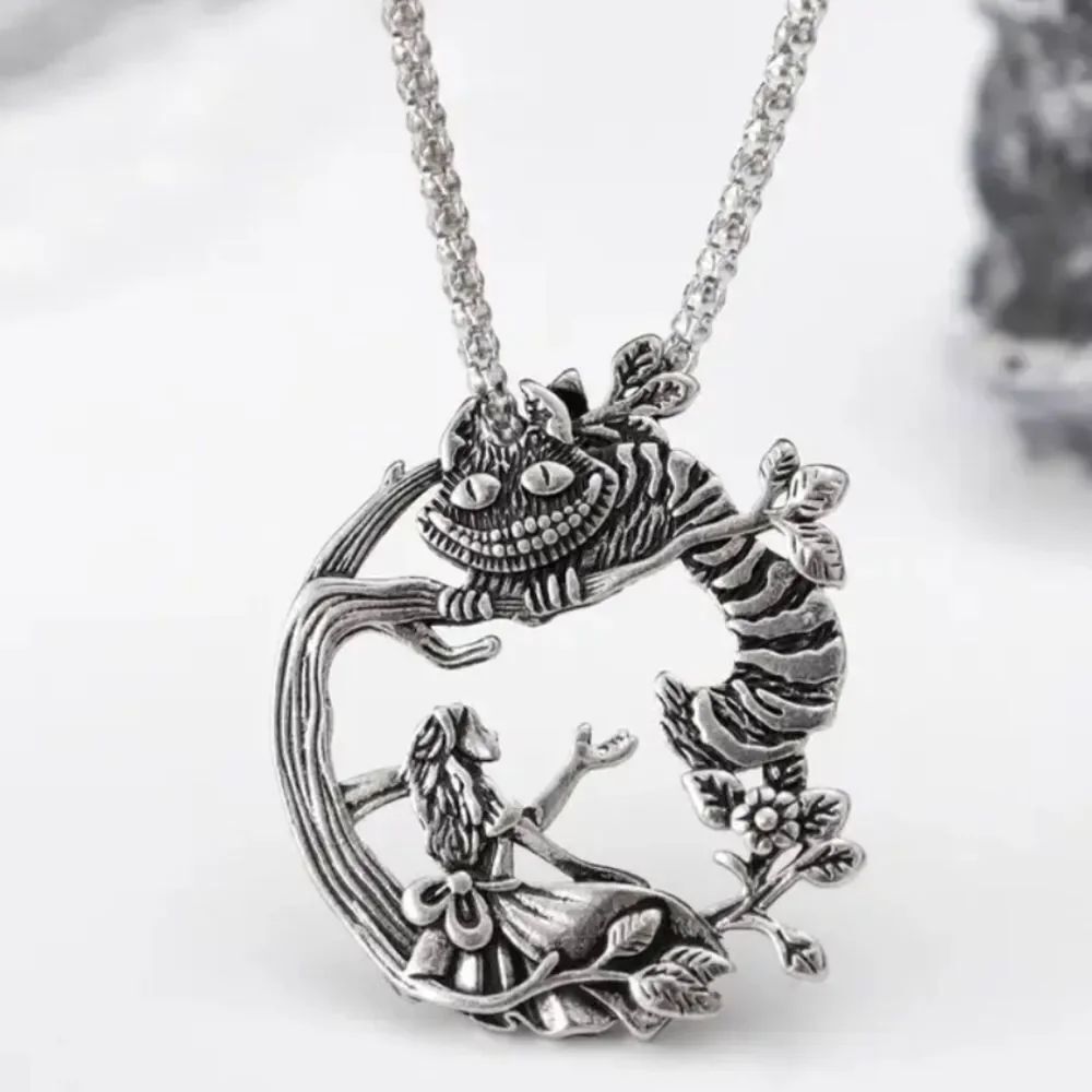 Alice In Wonderland Whimsical Pendant Necklace